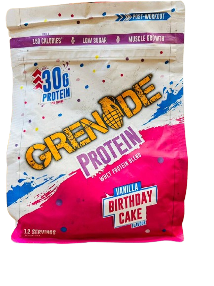 Grenade Protein (Whey) vanilla birthday cake flavour