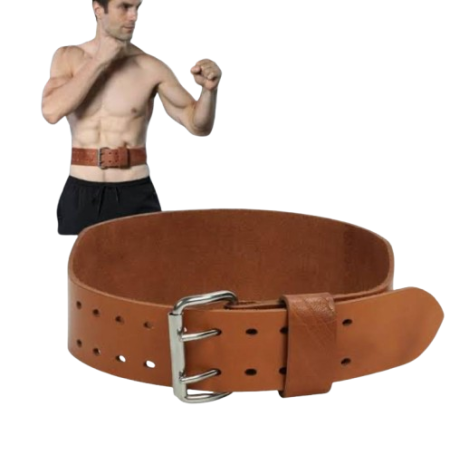 Powerlifting Leather Belt Adjustable