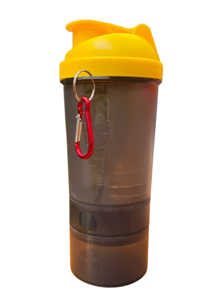 3 in 1 three layers protein mixing bottle