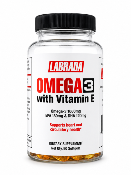 Labrada Omega 3 With Vitamin E 90 Softgels 1000mg