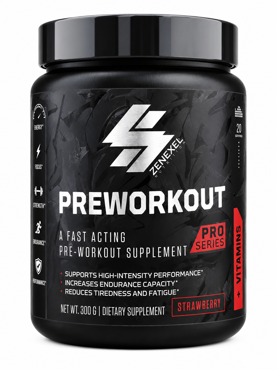 Zenexel Pre-Workout Strawberry (300 g)